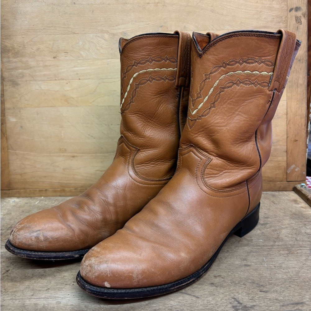 Vintage Justin Roper Mens Cowboy Boots, style 3650 size 11 EE